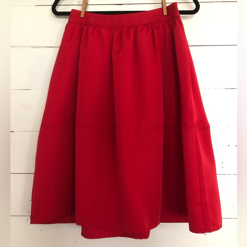 Express High Waist Circle Midi Skirt